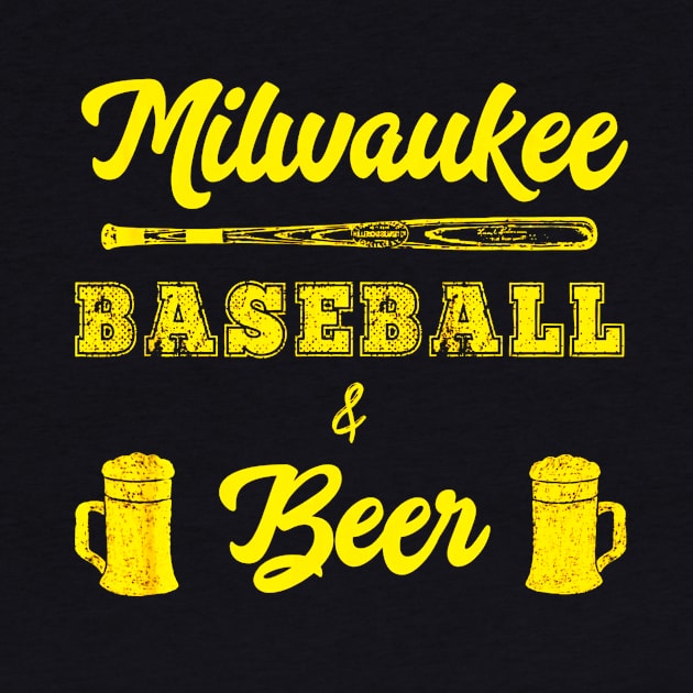 Classic Milwaukee Baseball & Beer Fan by Vigo